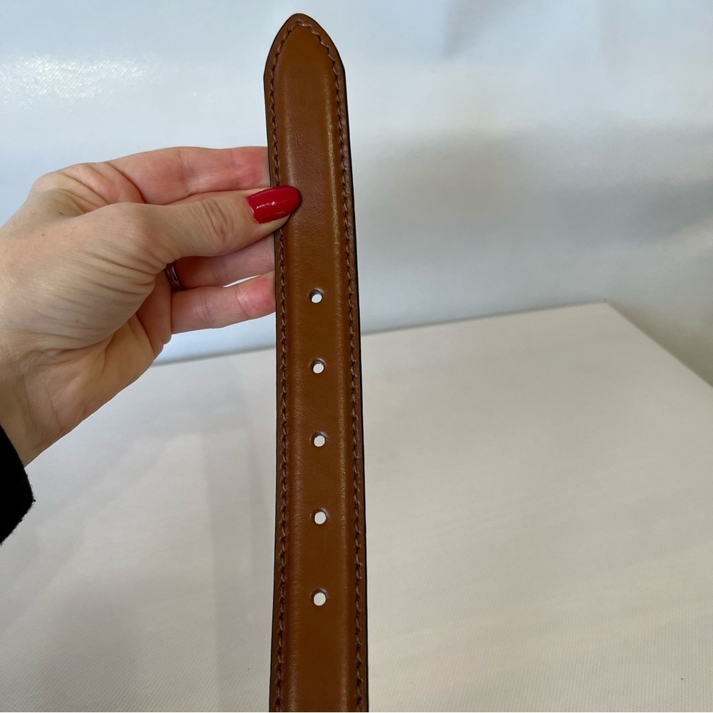 Genuine Italian Leather Brown Belt - Picture 6 of 10